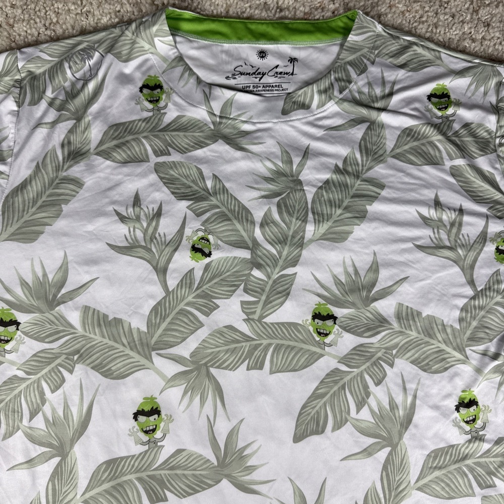 VERY RARE! Knee Deep Hoptologist Activewear‎ SPF 50+ Sunday Crew Men's Shirt XL